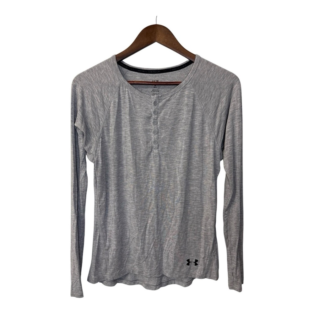Under Armour Athlete Recovery Sleepwear Henley shirt men's XS gray Tom Brady